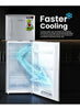 Geepas 190 L Gross/ 132L Net Capacity, Double Door Refrigerator | Durable Double Door Refrigerator, Fast Cooling & Preserves Freshness | Low Noise, Energy Efficient, In-Built Deodorizer, Tempered Glass Shelves | Freezer Capacity-34 L |