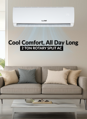 Lloyd 2 Ton Non-Inverter Split Air Conditioner, Model G0S24B21WACK – 24,000 BTU Powerful Cooling, T3 Climate Rating , Eco-Friendly R-410A Refrigerant, Auto-Restart Function, Four-Way Air Swing, Durable Rotary Compressor, Sleek White Finish