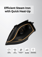 Venus Steam Iron VSI 24 SB – Powerful 2400W Steam Iron with Thick Ceramic Soleplate, Spray & Steam Functions, Anti-Drip System, Self-Cleaning, Large 380 ml Water Tank, Auto Shut-Off Safety Feature – Smooth & Reliable Ironing-One year warranty.