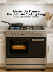 Venus 90x60 cm Stainless Steel Cooking Range | 4 Gas Burners + 2 Electric Hot Plates | Electric Oven & Grill | Auto-Ignition | Durable Cast Iron Pan Supports | Mechanical Timer| Model VC9642BCD