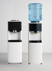 VENUS VWD5FS Top Load Water Dispenser | Touch-Free Sensor, Single Spout, Rust-Free Stainless Steel Tank, Anadon Compressor, White & Black Finish-One Year Warranty.