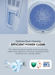 Venus 8KG Semi Automatic Washing Machine VWP820 – Semi-Transparent Lid, High-Efficient Motor, Spin Dry System, Easy-Turn Big Knobs, High-Grade Plastic Body-One Year Warranty.