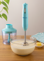 Bajaj HB 22 Hand Blender, 300W Powerful Motor, Stainless Steel Blade, Easy Grip Handle, Multipurpose Blending, 410536