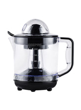 Geepas 1 L Citrus Juicer 25 W| Set includes 2 Cones, Jar and a Transparent Lid| Automatic Juicer for making Orange Juice, Lemon, and so on| Plastic Body with Non-Slip Feet| 2 Years Warranty 1 L 25 W GCJ9900N Yellow/White