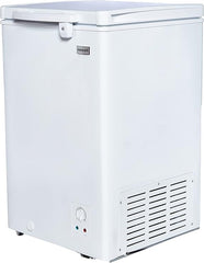 Admiral Chest Freezer (ADCF125WE) with gross capacity 125L, Net Capacity 98L, Outsider Condenser, Tropical Type, Lock and Key, with Lamp,White(1 YEAR WARRANTY).