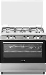 Admiral 60 * 90 Gas Cooker, Cast Iron Pan Support, Full Safety, Button Ignition, Silver, 1 Year Warranty (Made in Turkey)