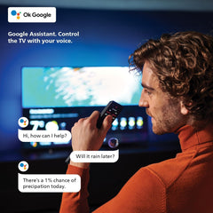 PHILIPS 55 Inch 4K Ultra HD Smart Google TV with Hands-Free Voice Control Dolby Vision Atmos HDR10 with built-in Google Assistant (2024 Model) 55PUT7129/56 Black
