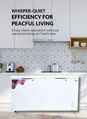 Admiral 675 L Chest Freezer – Extra‑Large Capacity Deep Freezer with Silent High‑Performance Compressor, Rapid Freeze, Tropical‑Ready Energy Efficiency, Eco‑R600a Refrigerant, Spacious White Interior – Ideal for Home or Commercial Use 675 L White