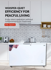 Admiral 675 L Chest Freezer – Extra‑Large Capacity Deep Freezer with Silent High‑Performance Compressor, Rapid Freeze, Tropical‑Ready Energy Efficiency, Eco‑R600a Refrigerant, Spacious White Interior – Ideal for Home or Commercial Use 675 L White