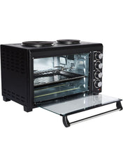 Admiral ADEO45NBSCP‑HP 45 L Electric Oven with Dual Hot Plates, Convection & Motorized Rotisserie – 2800 W