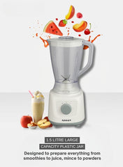 Admiral 1.5L Food Processor with 800W Motor, Multi-Function Shredding, Slicing, Kneading, Whisking, Juicing & Blending – Model ADFP9081 (White)