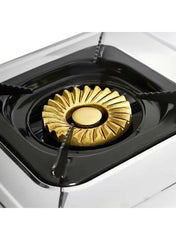 Admiral ADGS‑SS2011C 2‑Burner Gas Stove – Heavy‑Duty 100 mm Burners, Stainless‑Steel Body, Piezo Auto Ignition