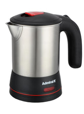 Admiral 0.5L Stainless Steel Heater, Manual Lid, Compact Design, 220-240V, 220W, 1-Year Warranty – Model ADKT170GSS1 (Silver)