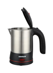 Admiral 0.5L Stainless Steel Heater, Manual Lid, Compact Design, 220-240V, 220W, 1-Year Warranty – Model ADKT170GSS1 (Silver)