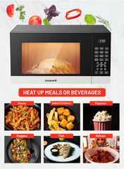 Admiral 25L Microwave Oven, 800W Power, Mechanical Knob Control, Compact & Stylish Design – Model ADMW25WSWP (Black) – 1 Year Warranty