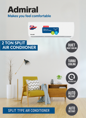 Admiral Split Air Conditioner, Rotary Compressor Ac, 24000 Btu Unit ADS24T3T3CPCA White