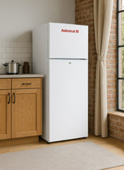 Admiral 220 L Gross / 169 L Net, Double Door Refrigerator, Defrost, R600a Refrigerant, Temperature Control, Inside Light, Inside Condenser, Vegetable Crisper, Bottle Racks, Removable Gasket, Adjustable Foot ADTM22RSP