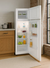 Admiral 220 L Gross / 169 L Net, Double Door Refrigerator, Defrost, R600a Refrigerant, Temperature Control, Inside Light, Inside Condenser, Vegetable Crisper, Bottle Racks, Removable Gasket, Adjustable Foot ADTM22RSP