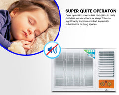 GWAC185TRS – 1.5 Ton Window AC with Heavy-Duty Rotary Compressor, R410A, Auto‑Restart & Grooved Copper Tubing