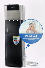 Gratus Bottom‑Load Free‑Standing Hot & Cold Water Dispenser | Stainless Steel Finish | 1 Year Unit & 2 Year Compressor Warranty | Model GWDB413ACRCW