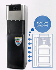 Gratus Bottom‑Load Free‑Standing Hot & Cold Water Dispenser | Stainless Steel Finish | 1 Year Unit & 2 Year Compressor Warranty | Model GWDB413ACRCW
