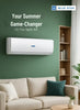 Bluestar 1.5 Ton Inverter Split Air Conditioner | Model HW18CCFAN3-01 | R410A Eco-Friendly Refrigerant | Rotary Compressor | Turbo Cooling | Energy Efficient | 100% Copper | Auto Restart | White