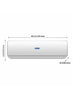 Bluestar 1.5 Ton Inverter Split Air Conditioner | Model HW18CCFAN3-01 | R410A Eco-Friendly Refrigerant | Rotary Compressor | Turbo Cooling | Energy Efficient | 100% Copper | Auto Restart | White
