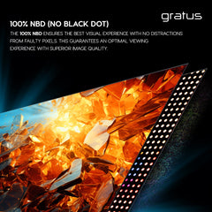 Ggratus 55-Inch 4K UHD Edgeless Smart LED TV – WebOS Powered with ThinQ AI, Quad-Core Processor, Dolby Audio, Voice Control, Dual HDMI/USB – Model LT55W4K23H