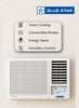 Bluestar 1.5 Ton 1 Star Window Air Conditioner Model WM18CVRRB3-01| High Ambient Cooling | 100% Copper | Energy Saver Mode | Anti-Corrosive Blue Fins | Suitable for Medium Rooms | White| Piston Compressor