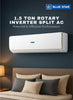 Bluestar 1.5 Ton Inverter Split Air Conditioner | Model HW18CCFAN3-01 | R410A Eco-Friendly Refrigerant | Rotary Compressor | Turbo Cooling | Energy Efficient | 100% Copper | Auto Restart | White
