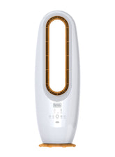 BLACK+DECKER 2 in 1 Bladeless Fan, 85cm, 70W Tropical Motor, Cool-White LED Lamp, Remote Control, 60° Wide Oscillation, Low Noise, Wooden Trim, Covers 40m², White - FBL85-B5