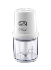 Black&Decker Vertical Chopper, 2 Speed Settings, Stainless Steel Blades, Ideal for Chopping, Mincing, Pureeing, Stable Anti-Slip Base, Easy to Clean