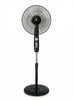 Standard 16" Stand Fan – Glanzo Model | 50W Powerful Copper Motor | 3 AS Aerodynamic Blades | Adjustable Height | Wide-Angle Oscillation | Low Noise Operation | Durable Black Finish | model number FOSGZBLK16021