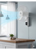 Standard 16-Inch Wall Fan with Remote Control | 400mm Saber Wall-Mount Circulator | 3 Aerodynamic AS Blades, 50W High-Efficiency Copper Motor | Space-Saving, Whisper-Quiet Operation