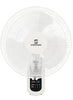 Standard 16-Inch Wall Fan with Remote Control | 400mm Saber Wall-Mount Circulator | 3 Aerodynamic AS Blades, 50W High-Efficiency Copper Motor | Space-Saving, Whisper-Quiet Operation
