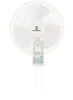 STANDARD 400mm Wall Fan | High-Speed Oscillation | 3 AS Blade | 50W Pure Copper Motor | Manual Control | Durable Black Finish for Home & Office