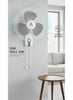 STANDARD 400mm Wall Fan | High-Speed Oscillation | 3 AS Blade | 50W Pure Copper Motor | Manual Control | Durable Black Finish for Home & Office