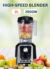 AFRA High-Speed Blender | 1600W | 2000ML Unbreakable Jar | 6 PCS SUS Blades | 100% Pure Copper Motor | Time Setting | ETL, CB, GS, CE Certified | 2-Year Warranty 2 L 1600 W AF-162PBBK black