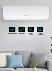 Lloyd 1.5 Ton Non-Inverter Split Air Conditioner, Model GOS18P01WACR10 – 18,000 BTU High-Performance Cooling, Durable Piston Compressor with 5-Year Warranty, T3 Eco-Friendly R-410A Refrigerant, Auto-Restart, Four-Way Air Swing, Sleek White Design