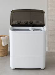 Venus 8KG Semi Automatic Washing Machine VWP820 – Semi-Transparent Lid, High-Efficient Motor, Spin Dry System, Easy-Turn Big Knobs, High-Grade Plastic Body-One Year Warranty.