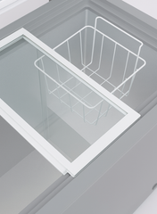 Chest Freezer VCF550 – 550 Litres Gross Capacity, Heavy DChest Freezer VCF550 – 550 Litres Gross CaVenus Chest Freezer VCF550 – 550 Liters Gross Capacity, Heavy Duty Compressor, Glossy Silver Finish, R600a Eco-Friendly Refrigerant, Top Sliding Glass Door