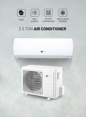 AFRA 2.5 Ton Wall Mount Split Air Conditioner Cooling Only Rotary R410a T3, 5 Year Compressor Warranty AF-2500ACWT White