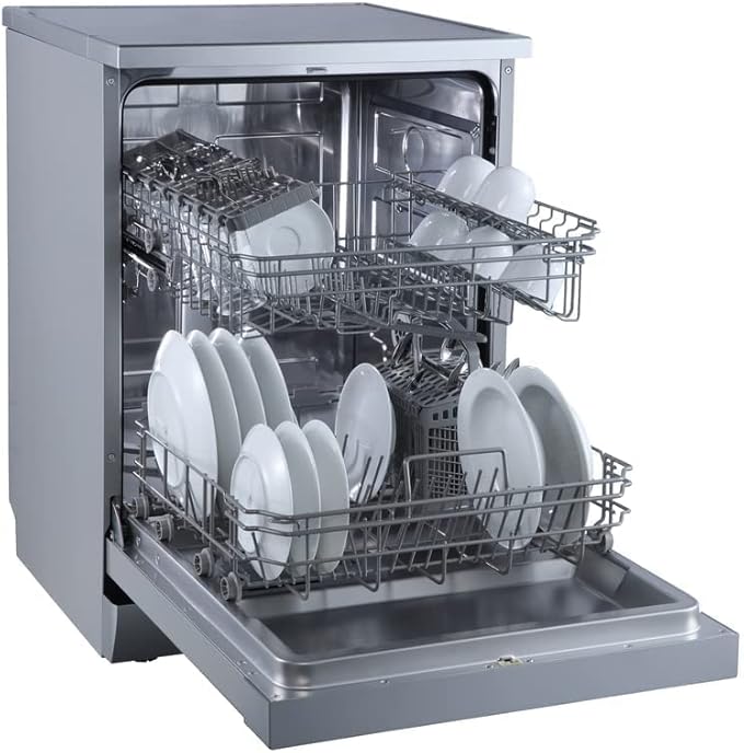 Admiral A++ Freestanding 13 Place Setting Dishwasher,6 Wash Programs, – ADDW136USCP, Silver (1 Year Warranty).