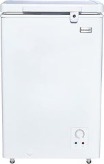 Admiral Chest Freezer (ADCF125WE) with gross capacity 125L, Net Capacity 98L, Outsider Condenser, Tropical Type, Lock and Key, with Lamp,White(1 YEAR WARRANTY).