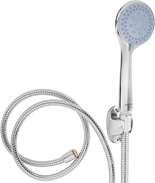 Geepas Gsw61085 5 Function Hand Shower - Portable In Contemporary Design, Rainfall-Circular & Power Massage Functions For Soothing Shower Experience | 0.1-0.3 Mpa | 1 Year Warranty