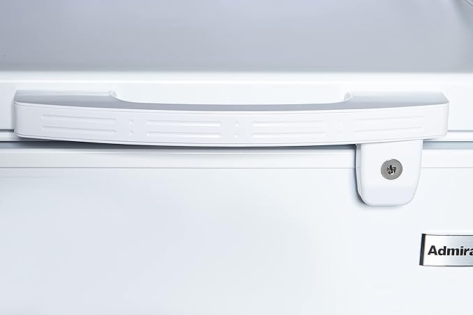 Admiral Chest Freezer (ADCF125WE) with gross capacity 125L, Net Capacity 98L, Outsider Condenser, Tropical Type, Lock and Key, with Lamp,White(1 YEAR WARRANTY).