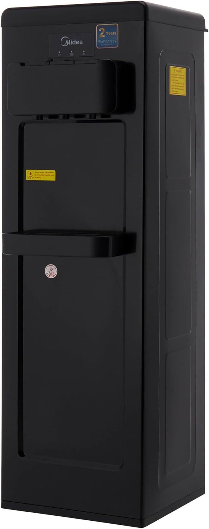 Midea Water Dispenser, Top Loading, 3-taps Equipped with Hot Cold And Ambient Temperature, Floor Standing, Child Safety Lock for Faucet, Best Home, Office & Pantry, Black, YL1917SAE-BK