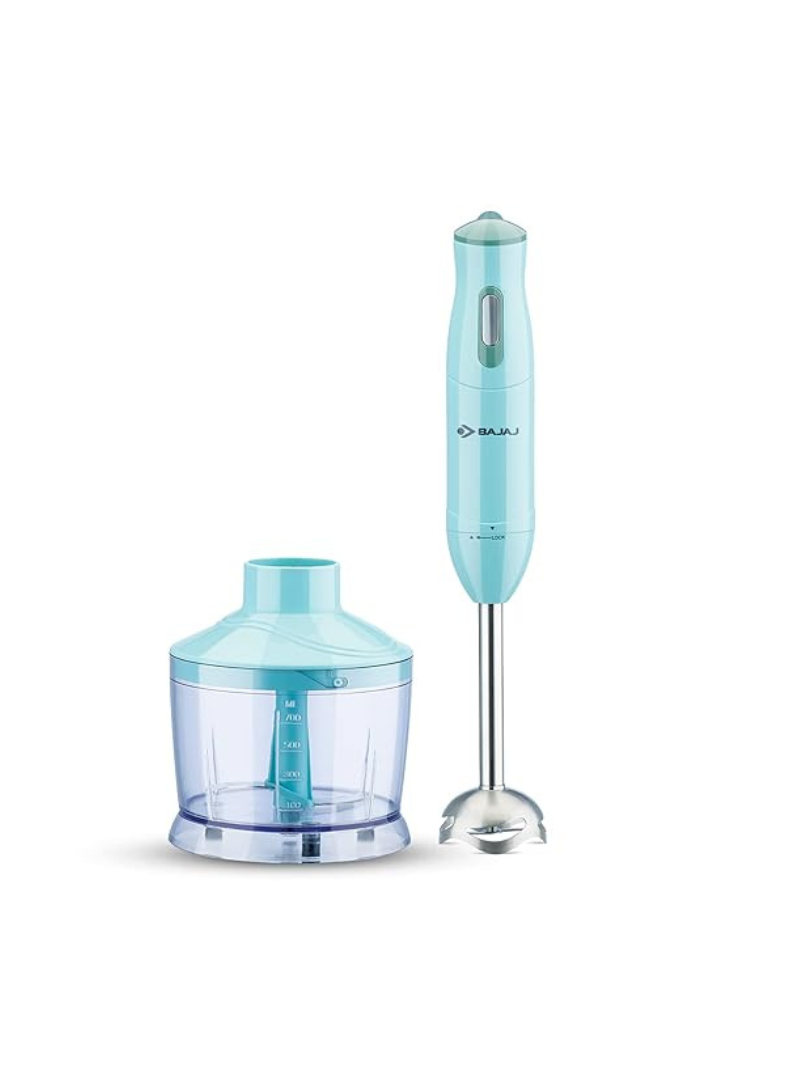 Bajaj HB 22 Hand Blender, 300W Powerful Motor, Stainless Steel Blade, Easy Grip Handle, Multipurpose Blending, 410536