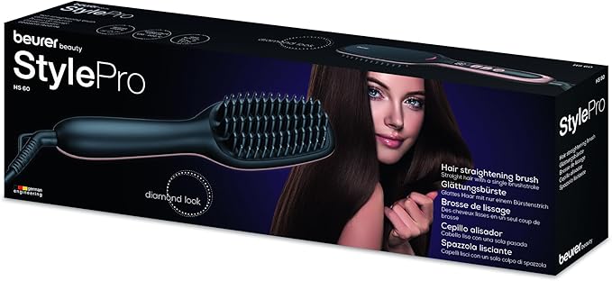 Beurer Style Pro HS60 Hair Straightening Brush with Ion Technology