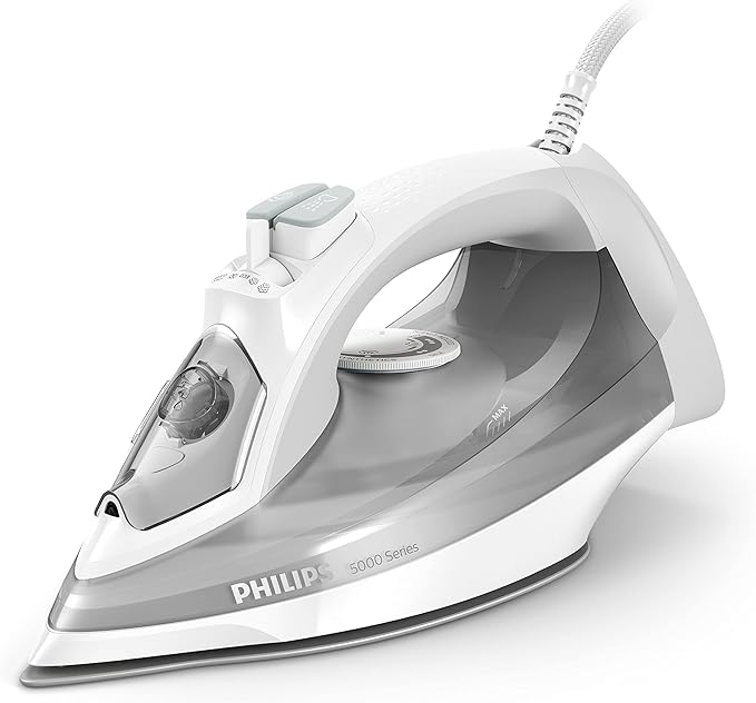 Philips 5000 Seires Steam Iron - 2400W, 160g Steam Boost, SteamGlide Plus - DST5010/16